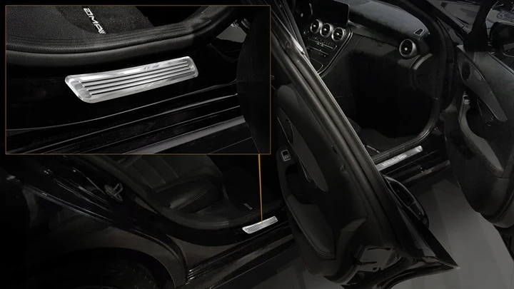 Dørbeskytter Mercedes C-Klasse W205 (2014-2021) – Rustfritt stål | Avisa
