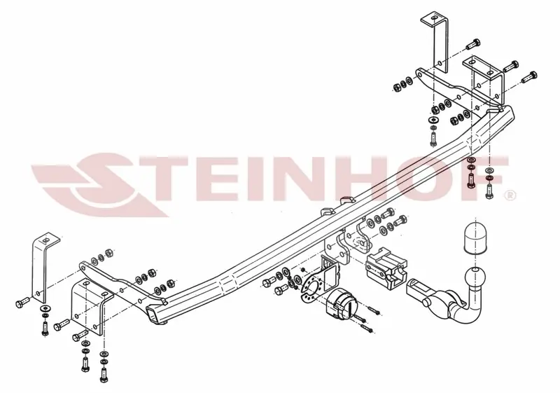 Tilhengerfeste Mercedes Citan (W 415) (Compact /Long /Extra Long) (2013-) – avtagbart | Steinhof