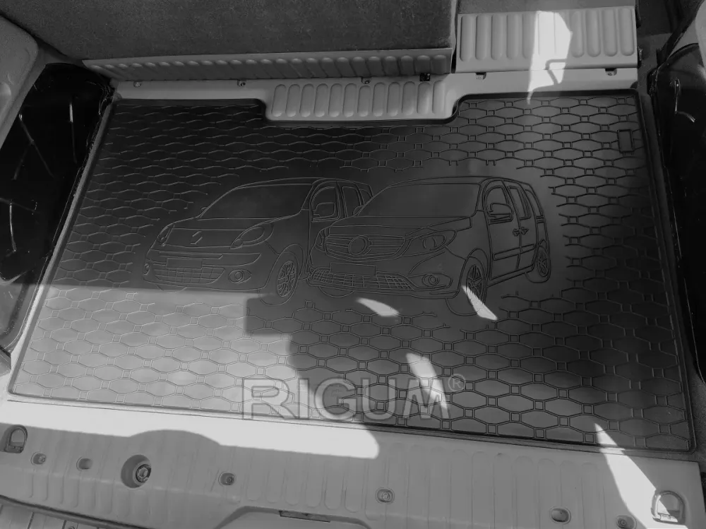 Bagasjeromsmatte Mercedes Citan (W415) (2012-) – Luktfrie Gummi | Rigum