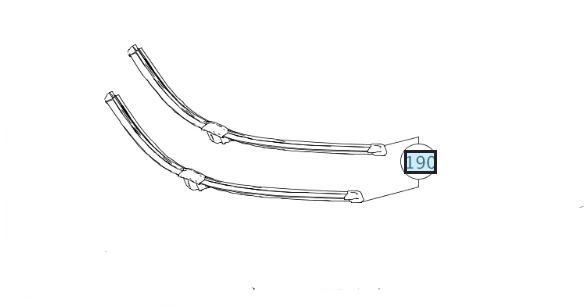 Vindavviser Mercedes E-klasse (2013-) – Stål/Gummi | Mercedes OEM