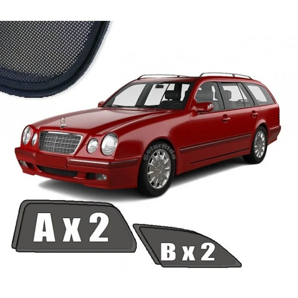 Solskjerm Mercedes E-Klasse (W210 / S210) STV (1999-2003) (4 stk)