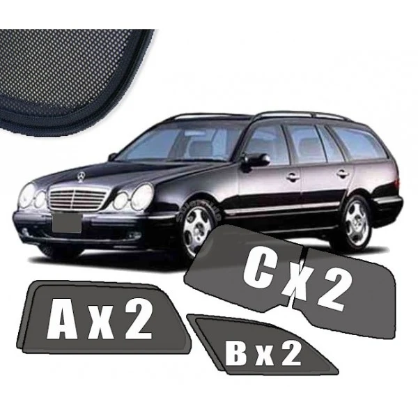 Solskjerm Mercedes E-Klasse (W210) STV (1996-1999) (6 stk)
