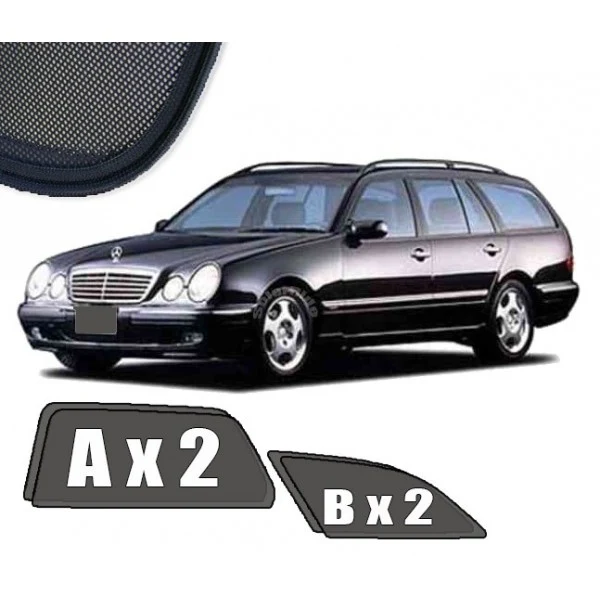 Solskjerm Mercedes E-Klasse (W210) STV (1996-1999) (4 stk)