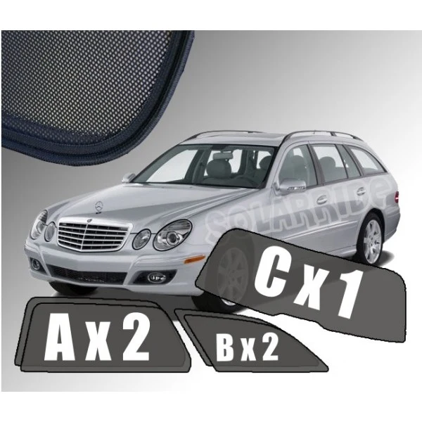 Solskjerm Mercedes E-Klasse (S211/ W211) STV (2002-2009) (5 stk)