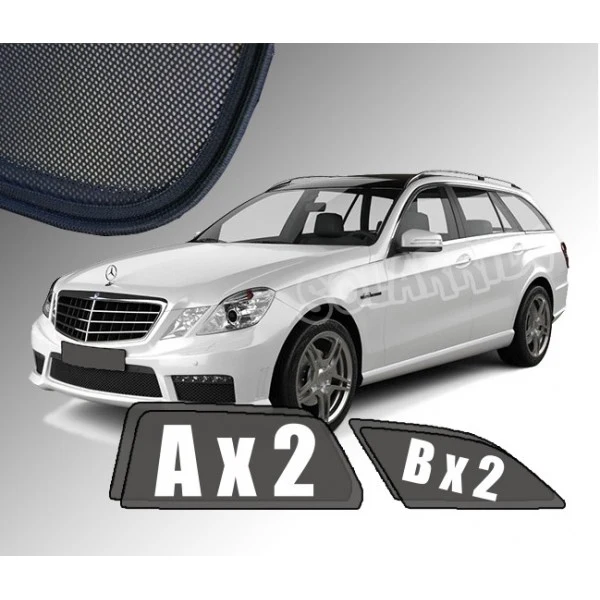 Solskjerm Mercedes E-Klasse (W212 / S212) STV (2009-2016) (4 stk)