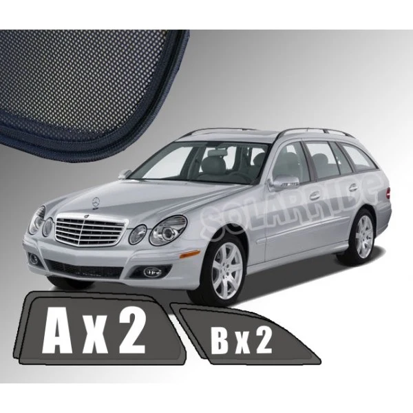 Solskjerm Mercedes E (S211) Stasjonsvogn (2002-2009) (4 stk)