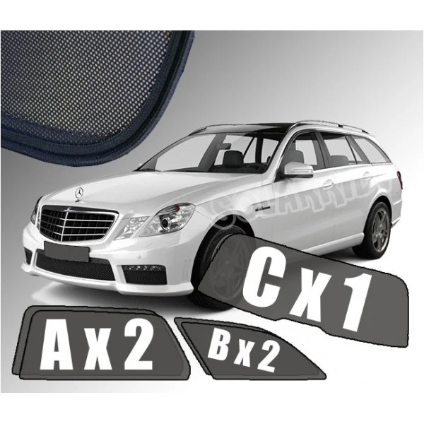 Solskjerm Mercedes E (S212) Stasjonsvogn (2009-2016) (5 stk)