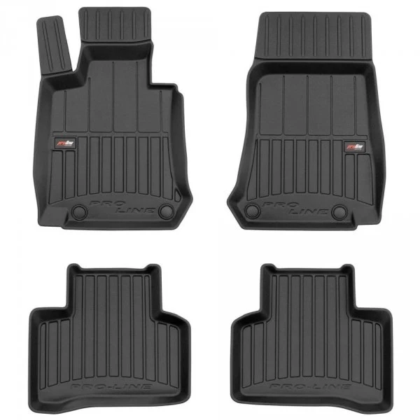 Gulvmatter Mercedes EQC (N293) (2019-2023) – 3D Premium med sidekant | Frogum