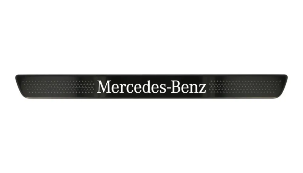 Dørbeskytter Mercedes LED lighting Black Edition – Rustfritt stål | Mercedes OEM