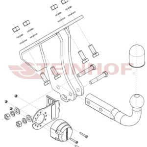 Tilhengerfeste Mercedes G Klasse (W461) (W463) (1990-) – fastmontert | Steinhof