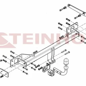 Tilhengerfeste Mercedes GLK (X204) (2008-2015) – fastmontert | Steinhof