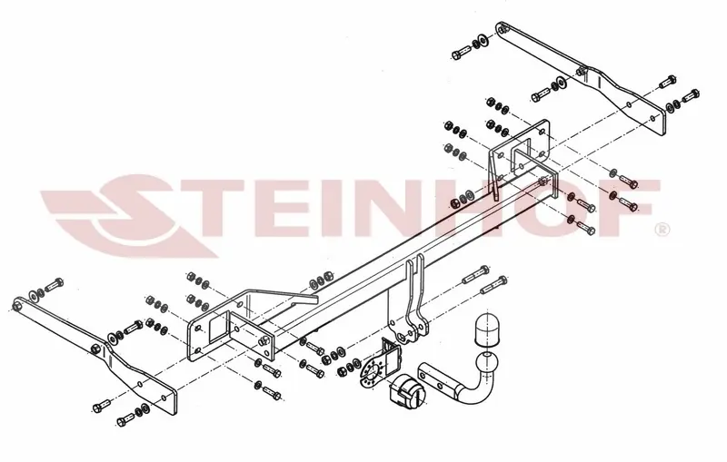 Tilhengerfeste Mercedes GLK (X204) (2008-2015) – fastmontert | Steinhof