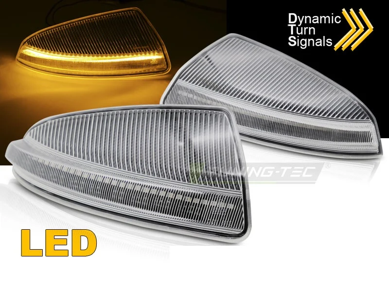 Blinklys Mercedes M-Klasse W164 05-11 - Sekvensiell LED i Speil