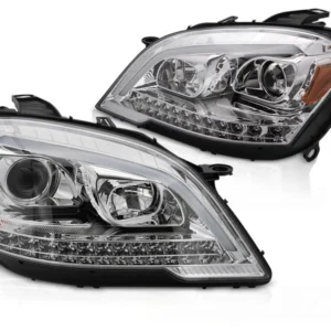 Frontlykter Mercedes M-Klasse W164 (2009–2011) Tube Light Krom Sekvensiell - LPMED9