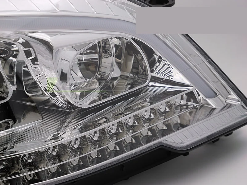 Frontlykter Mercedes M-Klasse W164 (2009–2011) Tube Light Krom Sekvensiell - LPMED9