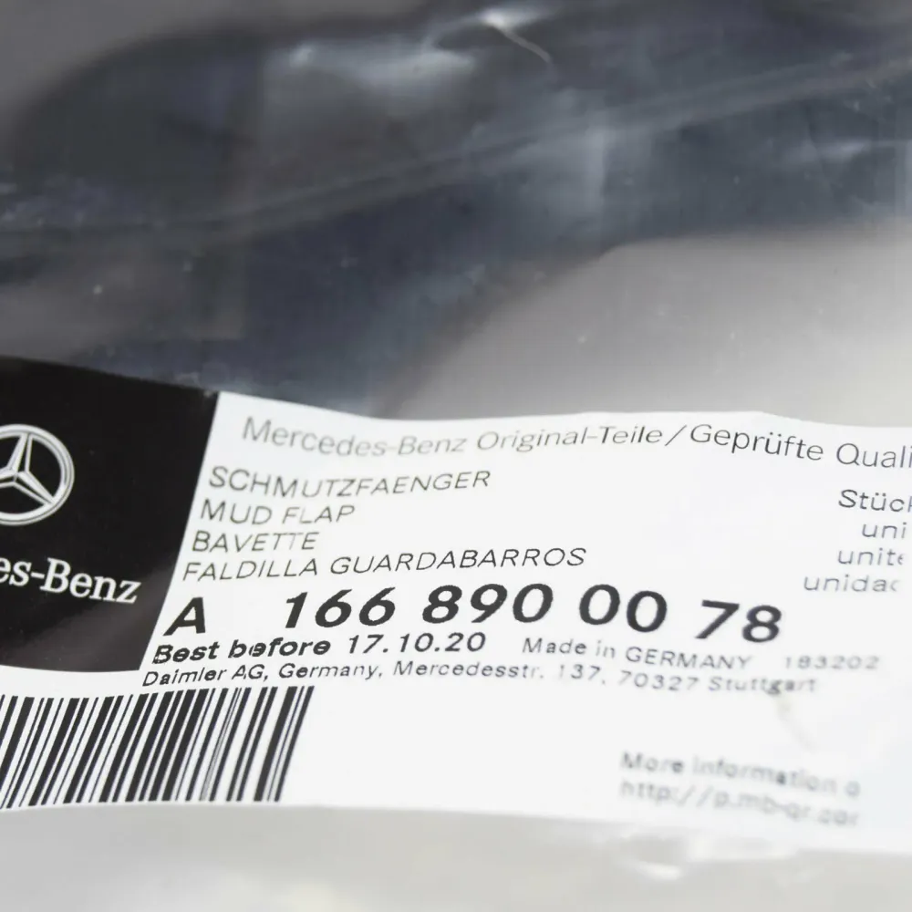 Skvettlapp Foran Mercedes ML W166 (2011-2015) – ABS Sett | Mercedes OEM