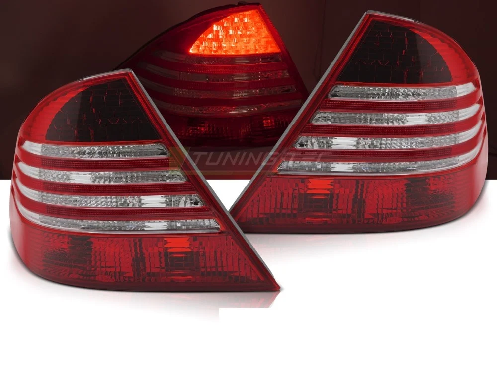 Baklykter Mercedes S-Klasse W220 (1998–2005) LED Rød/Hvit - LDMEF8