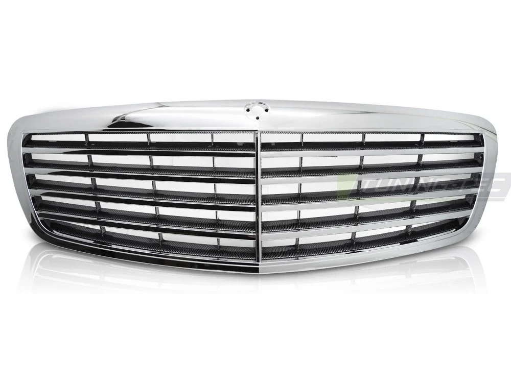 Grill Mercedes S-Klasse W221 (2005–2009) Krom Karbon-Look - GRME62