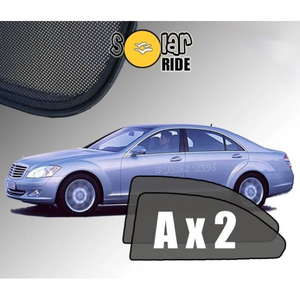 Solskjerm Mercedes S-Klasse (W221) Sedan LONG (2005-2013) (2 stk)