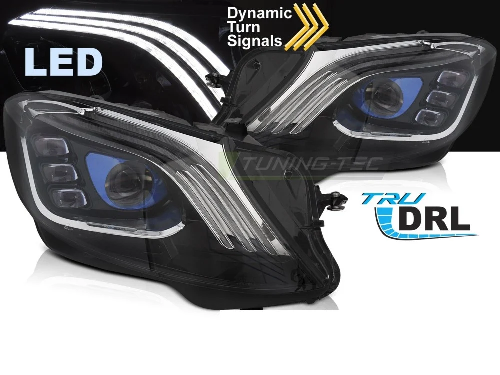 Frontlykter Mercedes S-Klasse W222 (2013–2017) Full LED Svart - LPMEE9