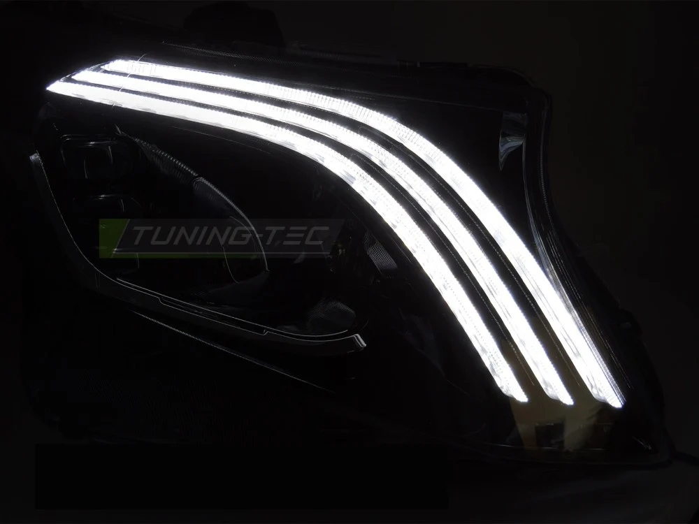 Frontlykter Mercedes S-Klasse W222 (2013–2017) Full LED Svart - LPMEE9