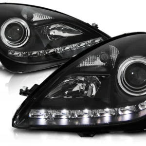 Frontlykter Mercedes SLK R171 (2004–2011) Xenon Daylight Svart - LPMEE3