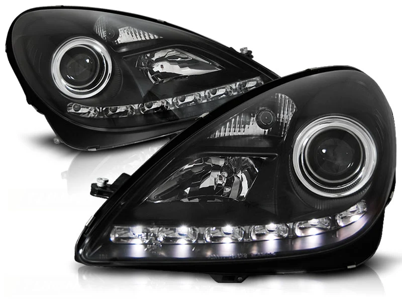 Frontlykter Mercedes SLK R171 (2004–2011) Xenon Daylight Svart - LPMEE3