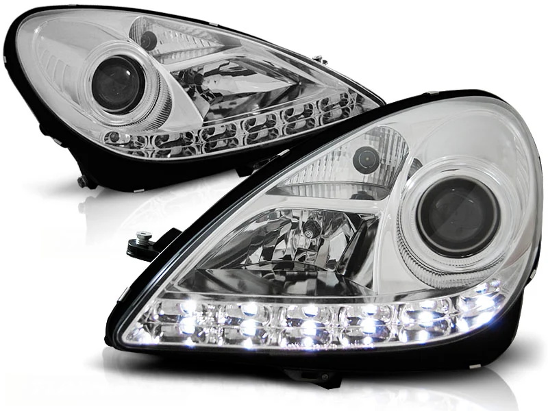 Frontlykter Mercedes SLK R171 (2004–2011) Xenon Daylight Krom - LPMEE2