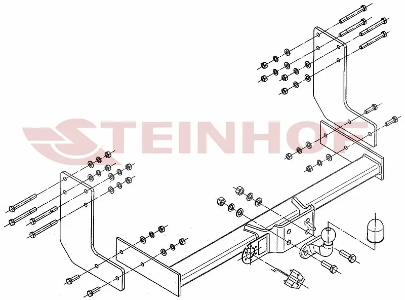Tilhengerfeste Mercedes Sprinter II (W906) (2006-2019) – fastmontert | Steinhof