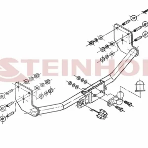 Tilhengerfeste Mercedes Vito 638 (1996-2003) – fastmontert | Steinhof