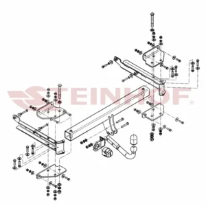 Tilhengerfeste Mercedes W 166 М - Klasse (ML) (2011-2015) – fastmontert | Steinhof