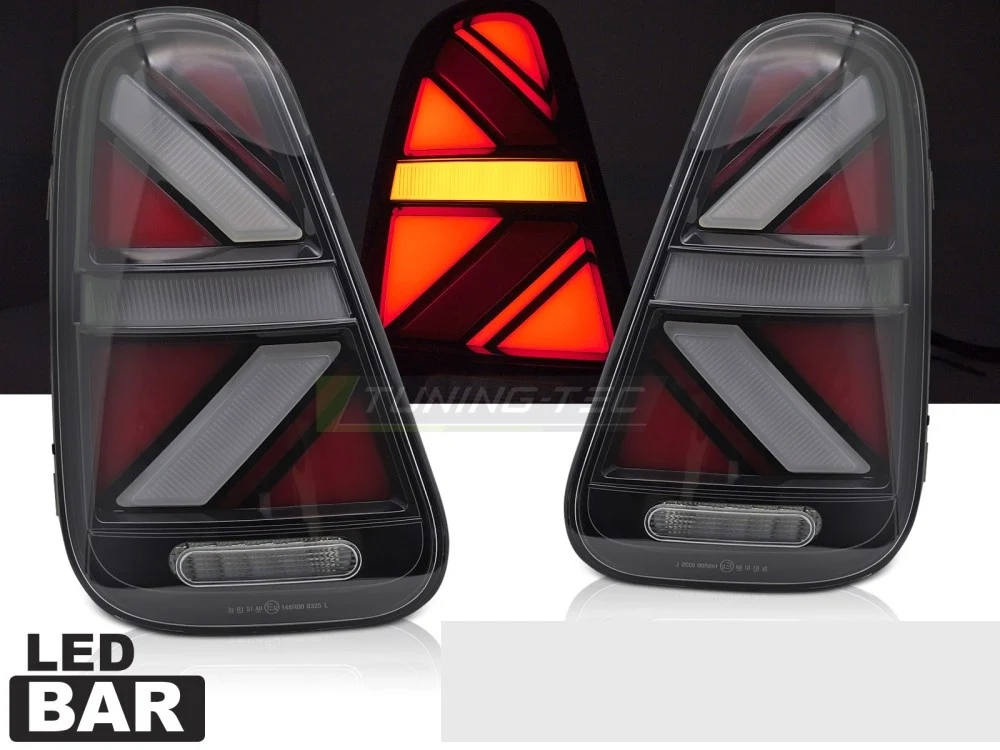 Baklykter Mini Cooper R50/R52/R53 (2001–2006) LED Smoke - LDMC26