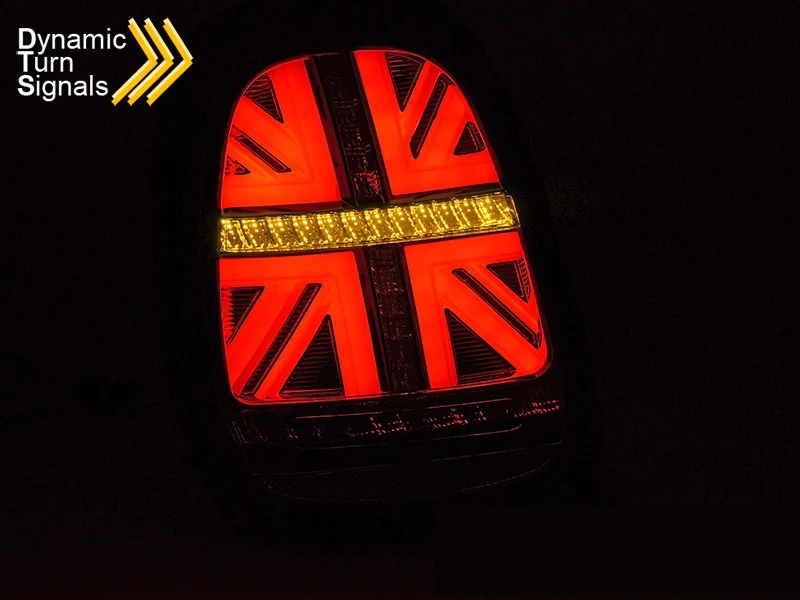 Baklykter Mini Cooper F55/F56/F57 (2014-2017) LED Sekvensiell Rod Smoke - LDMC13