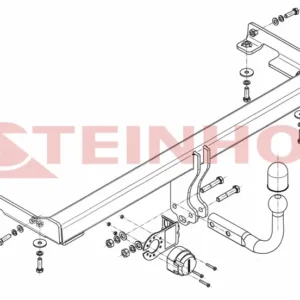 Tilhengerfeste Mitsubishi Galant 4D (EA) (1997-2004) – fastmontert | Steinhof