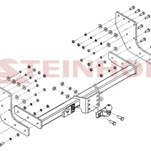 Tilhengerfeste Mitsubishi L-200 side plastic bumper, short step (2006-2009) – fastmontert | Steinhof