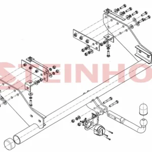 Tilhengerfeste Mitsubishi L-200 (version extended load-carrying body) (2009-2015) – fastmontert | Steinhof