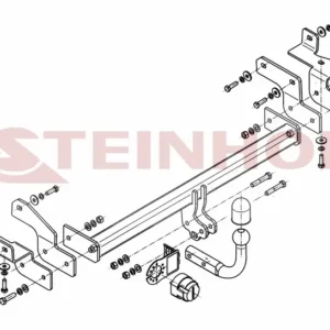 Tilhengerfeste Mitsubishi Lancer Stasjonsvogn (2003-2007) – fastmontert | Steinhof