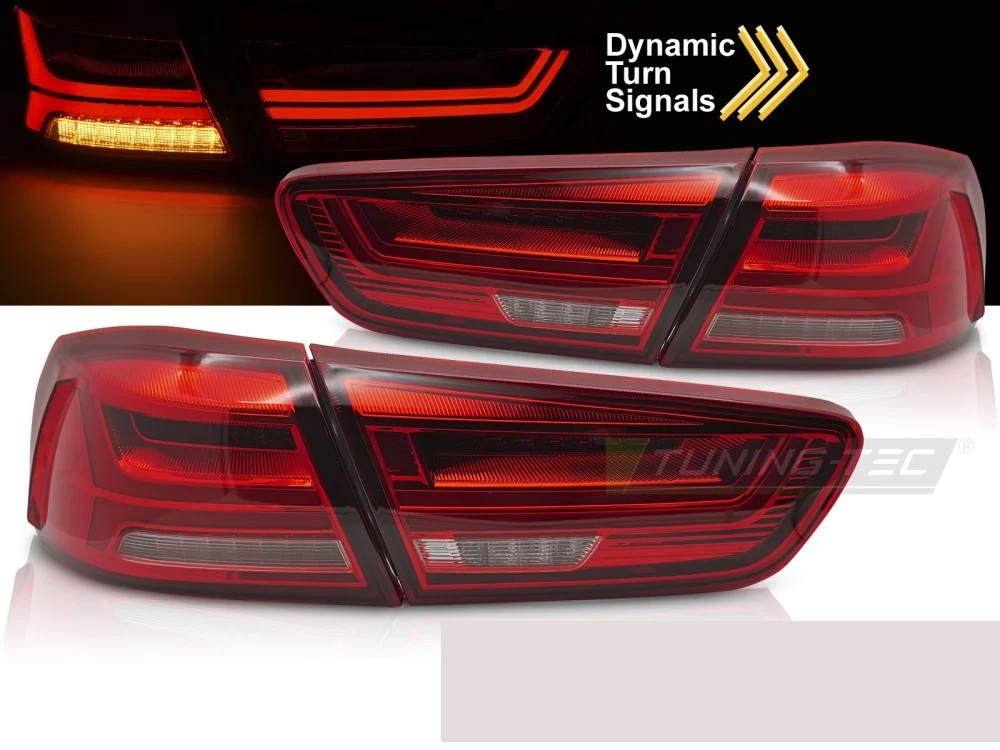 Baklykter Mitsubishi Lancer VIII Sedan (2008–2016) LED Rød - LDMI11