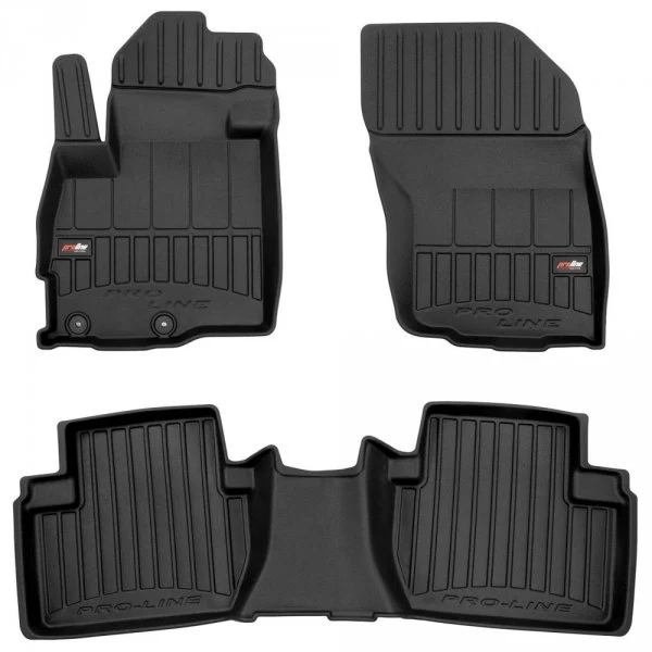 Gulvmatter Mitsubishi Outlander II (2006-2012) – 3D Premium med sidekant | Frogum
