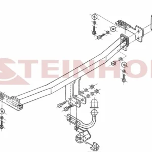 Tilhengerfeste Nissan Almera 3/5D (N16) (2000-2007) – fastmontert | Steinhof