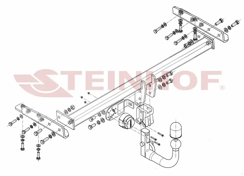 Tilhengerfeste Nissan Almera 4D (N16) (2000-2006) – avtagbart | Steinhof