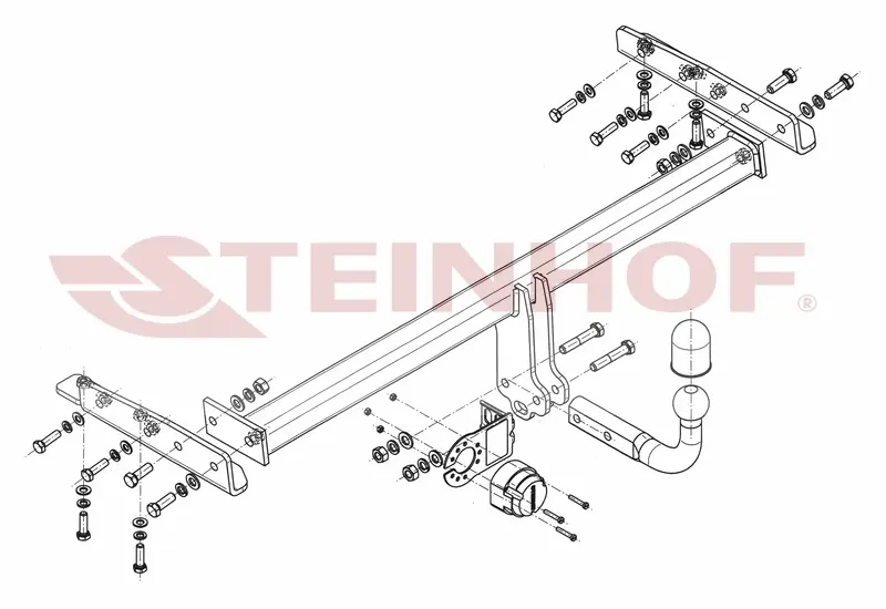 Tilhengerfeste Nissan Almera 4D (N16) (2000-2006) – fastmontert | Steinhof