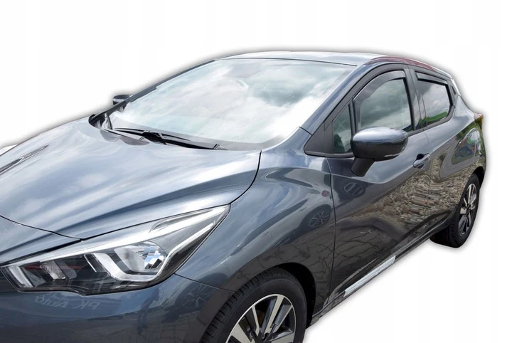 Vindavviser Nissan MICRA K14 5-dørs 2017→ sett 4 stk. – PMMA Plexi | Heko