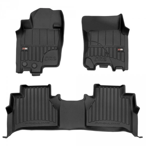Gulvmatter Nissan Navara IV (2015-2022) – 3D Premium med sidekant | Frogum