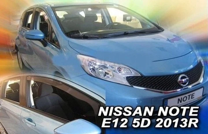 Vindavviser Nissan NOTE II E12 / sett 4 stk. (2013-) – PMMA Plexi | Heko