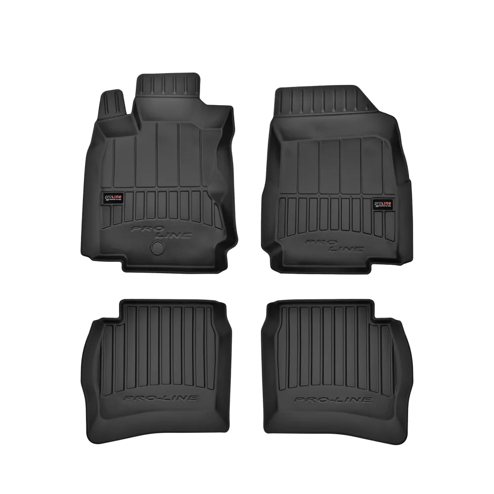 Gulvmatter Nissan Note I (2006-2012) – 3D Premium med sidekant | Frogum