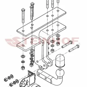 Tilhengerfeste Nissan Pathfinder III (R51) (2004-2014) – fastmontert | Steinhof