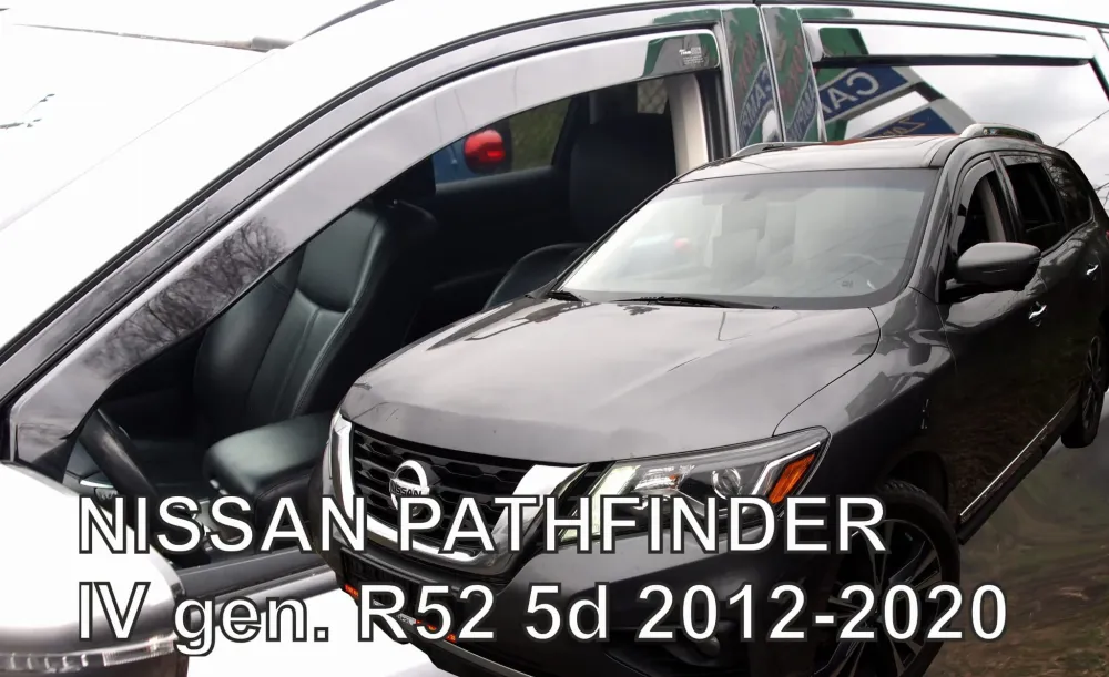 Vindavviser Nissan Pathfinder IV (R52) / sett 4 stk. (2012-2020) – PMMA Plexiglass | Heko