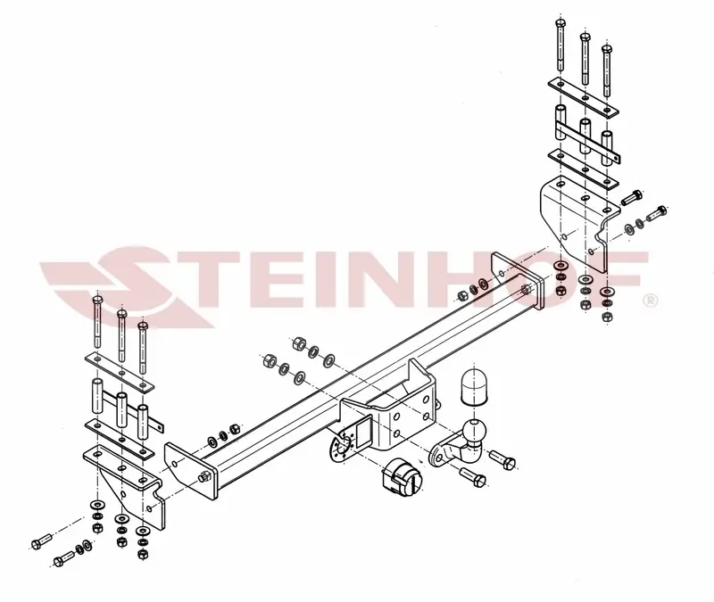 Tilhengerfeste Nissan Patrol (Y61) (1998-2010) – fastmontert | Steinhof