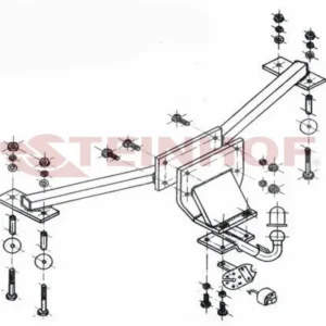 Tilhengerfeste Opel Astra I (F) 5D (all engine version) (1991-2002) – fastmontert | Steinhof